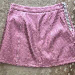 NWT: Queen of Sparkles Pink Bubble Metallic Skirt - size M